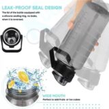 Set of 3 Transparent Water Bottle 2000ML, 900ML, 300ML with Motivational Time Marker |Leak Proof